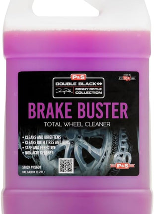 P & S Professional Detail Products Brake Buster Wheel Cleaner - Non-Acid Formula, Removes Brake Dust, Dirt, & Corrosion
