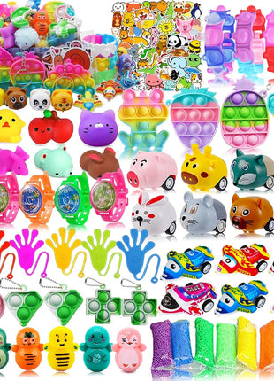 Taulaap 126 Pcs Pop Party Favors for Kids, Treasure Box Toys for Classroom Prizes, Pinata Stuffers, Goodie Bag Filler, Treasure Chest, Carnival Bulk Small Toys, Easter Basket Egg Fillers