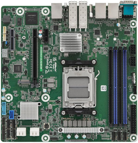 ASRock Rack Server Motherboard B650D4U3-2L2Q/BCM Micro-ATX AMD EPYCTM 4004 and AMD RyzenTM 9000/8000/7000 Series Dual SFP28 (25GbE)