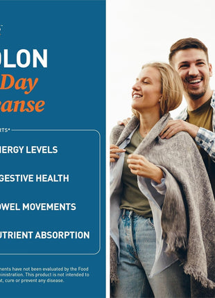 Dr. Tobias Colon 14 Day Cleanse, Advanced Gut Cleanse Detox for Women & Men with Cascara Sagrada, Psyllium Husk, Senna Leaf & Probiotics, Non GMO Colon Cleanse, 28 Capsules 1 2 Daily