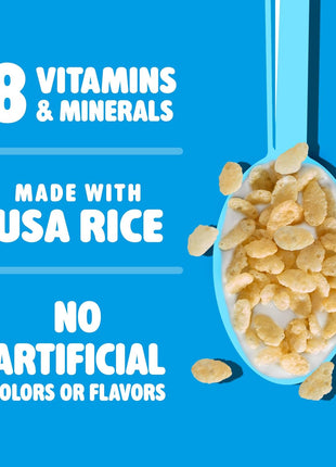 Kellogg's Rice Krispies Cold Breakfast Cereal, 8 Vitamins and Minerals, Rice Krispies Treats, Giant Size, Original, 24oz Box (1 Box)