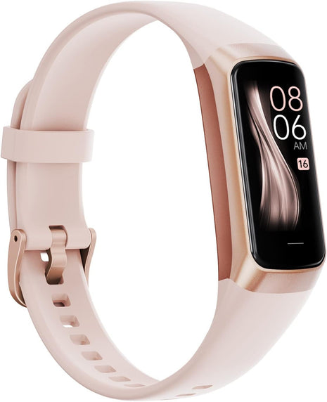 Fitness Tracker, 2026 Smart Band with Heart Rate & Blood Pressure Monitor, IP67 Waterproof Activity Tracker with Sleep Tracking & Step Counter for Men Women, Pink