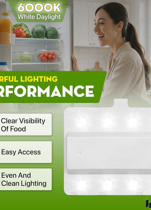 LED Module Light Replacement For Whirlpool WRX735SDBH02 WRX735SDBM04 WRX735SDHB00 WRX735SDHV00 WRX735SDHW00 WRX735SDHZ00 WRX735SDHZ01 Refrigerator