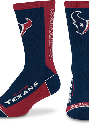 For Bare Feet NFL Unisex Kids Nfl Mvp Crew Sock Youth