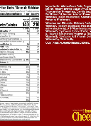 Honey Nut Cheerios, Heart Healthy Gluten Free Breakfast Cereal with Whole Grain Oats, Mega Size, 27.2 oz