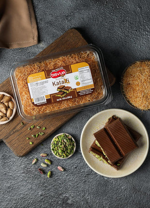 BISVUA Premium Roasted Kataifi Pastry 200g (7.1 oz) ??Golden Toasted Shredded Fillo Dough for Dubai Chocolate Filling, Pistachio Cream Recipes, Kunafa Dough & Crunchy Dessert w/ Katafi? and Knafeh