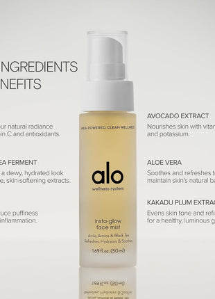 Alo Insta-Glow Face Mist, Radiance-Boosting Hydration, 1.7 oz