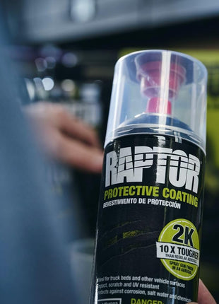 U-POL Raptor 2K Bedliner Aerosol, Protective Coating, Spray-On Truck Bed Liner, Impact, Scratch & UV Resistant, Black, 13.2 OZ