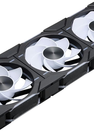 Phanteks D30 120mm Reverse Airflow ARGB PWM PC Fan, 3-Pack, Black
