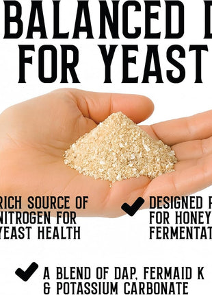 Craft A Brew - Mead Yeast Nutrient Bundle - Lalvin D47 Yeast - For Fermentation - Home Brewing Ingredients - Mead Making Supplies - Yields 10 Gallons