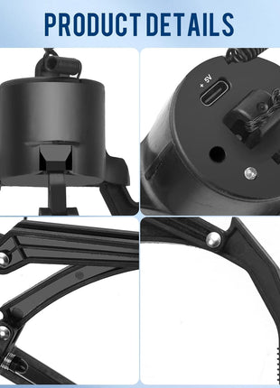 Drone Grasping & Airdrop System - Mantis Mechanical Claw Hook Grabber with Payload Release Compatible with Dji Mavic 3 Classic/Pro/Air 3S/2S/Mini 4 Pro/3/2 SE, Intelligent Transport Delivery Kit for Rescue, Fishing, Fixed-Point Drop Accessories