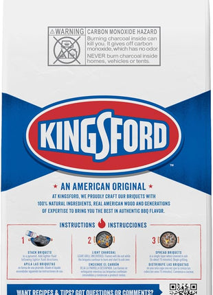 Kingsford Original Charcoal Briquettes, BBQ Charcoal for Grilling, 16 Pounds (Package May Vary)