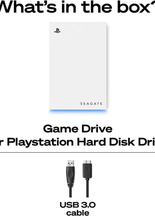 Seagate Game Drive for PlayStation庐 Consoles 5 TB External Hard Drive - USB 3.2 Gen 1, Officially-License (STLV5000100)