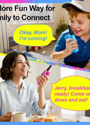 Walkie Talkies for Kids Games Outdoor Toys for 3-12 Year Old Boys Girls, 3 Miles Long Range Walkie Talkie to Camping Hiking, 4 Year Old Girl Birthday Gifts for 3 4 5 6 7 8 9 Year Old Boy Girl Gift