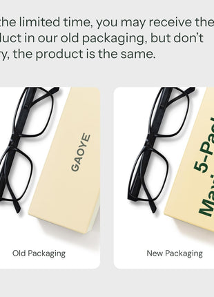 Gaoye Professional Reading Glasses for All Day   Computer Readers with Blue Light Protection   Value Pack