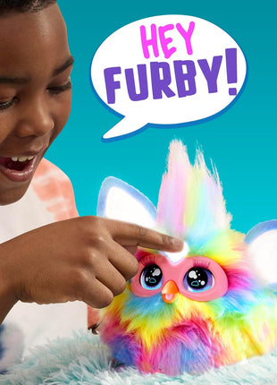 Furby Tie Dye, 15 Fashion Accessories, Interactive Plush Toys for 6 Year Old Girls & Boys & Up, Voice Activated Animatronic
