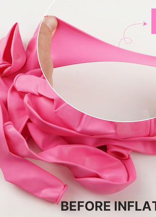 PartyWoo Pink Balloons 127 pcs Different Sizes of 36 18 12 10 5 Inch Matte Pink Balloon Arch Kit Garland for Baby Shower Valentine's Day Princess Bachelorette Birthday Party Decorations Pink Y11