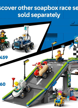 LEGO City Airplane vs. Hospital Bed Race Car Pack Toy - Building Toy for Kids, Boys and Girls, Ages 5+ - Gift for Birthdays and Holidays - Includes 2 Minifigures - 60459