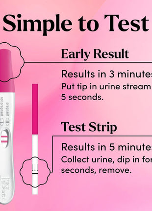 FIRST RESPONSE Comfort Check Pregnancy Test, 8 Count, Pink & White