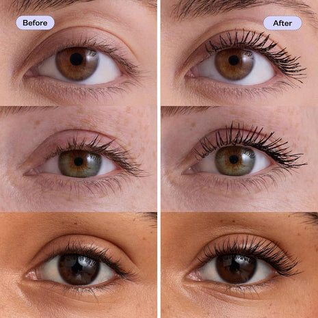 Kosas Soulgazer Lengthening + Lifting Peptide Mascara – Smudge-Proof, Clump-Free Mascara + Lash Serum 2-in-1 for Long, Defined Lashes – Curvilinear Molded Brush, Vegan, Sensitive-Eye Safe