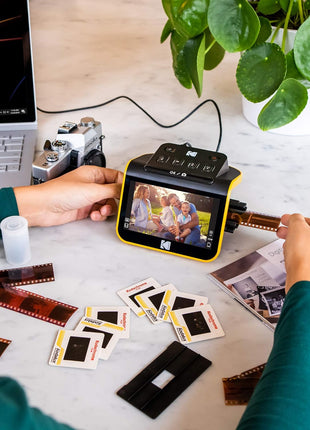 KODAK Slide N SCAN Film & Slide Scanner Digitizer with 5" LCD Screen, Quickly Convert Negatives & Slides to Digital 22MP JPEG Photos, Compatible with 135, 126 and 110 Film & Slides