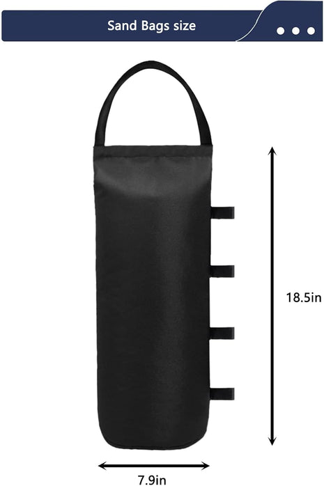 112 LBS Canopy Weights Sand Bags for Canopy Outdoor Advertising Tent Sunshade Fixed Windproof Pop up Tent(No Sand) 4-Pack Package May Vary