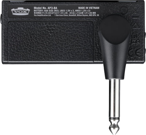 Vox amPlug 3 Plug-In Headphone Amplifier with Built-In Stereo Effects and Volume Control (Bass)