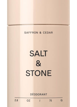 Salt & Stone Aluminum Free Deodorant | Extra Strength 48 Hour Protection for Women & Men | Made with Seaweed Extracts, Niacinamide & Prebiotics | Santal & Vetiver