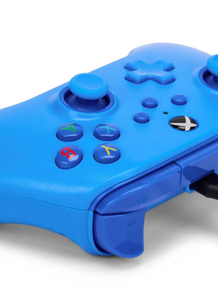 PowerA Wired Controller for Xbox Series X|S - blue, gamepad, video game/gaming controller, works with Xbox One, Officially Licensed