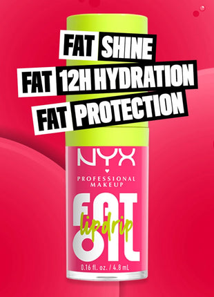NYX PROFESSIONAL MAKEUP Fat Oil Lip Drip, Moisturizing Lip Oil Gloss, Vegan Tinted Formula, Up to 12 HR Hydration - Missed Call (Sheer Pink)