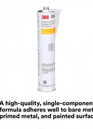 3M Urethane Seam Sealer, 08367, Black Color, High Solids, Permanently Flexible, 310 mL/10.5 fl oz Cartridge