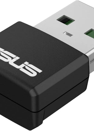 ASUS AX1800 Dual Band WiFi 6 USB Adapter, WiFi 6, 802.11ax, WPA3 Network Security, 5GHz Frequency Band, Compact Size (USB-AX55 Nano)