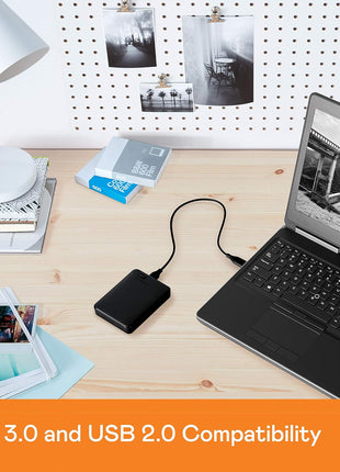 Western Digital WD 1.5TB Elements Portable External Hard Drive for Windows, USB 3.2 Gen 1/USB 3.0 for PC & Mac, Plug and Play Ready - WDBU6Y0015BBK-WESN