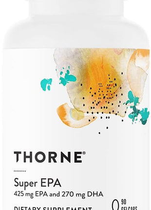 THORNE - Super EPA (90 Gelcaps) & Vitamin D + K2 (1 Oz) Bundle - Supports Bone Health, Muscle Structure & Joint Health - Gluten, Dairy & Soy-Free