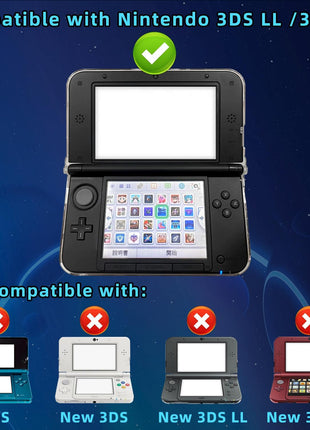 OSTENT Protective Clear Crystal Hard Guard Case Cover Skin Shell for Nintendo 3DS XL LL Color Clear White