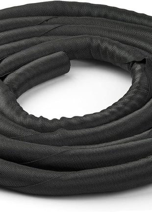 StarTech.com 15' (4.6m) Cable Management Sleeve - Flexible Coiled Cable Wrap - 1.0-1.5 inch Dia. Expandable Sleeve - Polyester Cord Manager/Protector/Concealer - Black Trimmable Cable Organizer