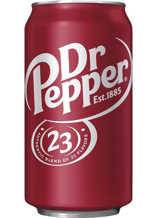 Dr Pepper Soda, 12 fl oz cans, 12 pack