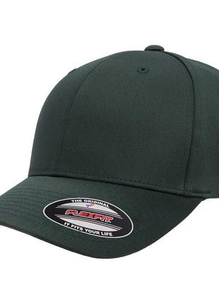 Yupoong Mens Athletic Fitted Baseball Cap, Black, Large-X-Large US