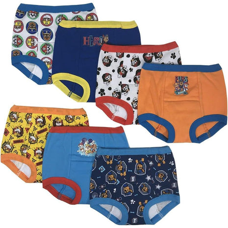 Paw Patrol Boys Toddler Potty Training Pant and Starter Kit with Stickers and Tracking Chart in Sizes 18M, 2T, 3T, 4T, 7-Pack Training Pant, 3T