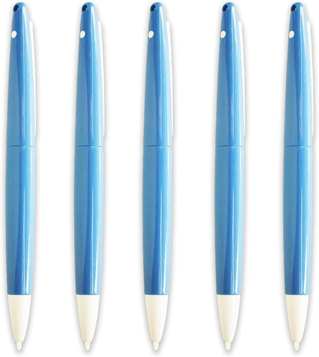 5-Pack Replacement Stylus Pen for Nintendo 3DS / 3DS XL / 2DS / DSi XL/DSi LL, Big Grip Touch Stylus Set, Compatible with Nintendo Handheld Consoles, Blue and White Colors