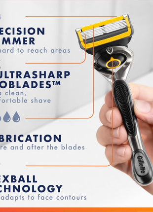 Gillette ProGlide Shield Razor Refills for Men, 8 Blade Refills