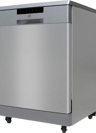 SPT SD-6513SSA 24′′ Wide Portable Dishwasher with ENERGY STAR, 6 Wash Programs, 10 Place Settings and Stainless Steel Tub – Stainless