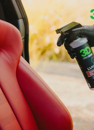 3D LVP Interior Cleaner - Removes Dirt, Grime, Grease, Oil & Stains from Leather, Vinyl & Plastic - Great for Seats, Steering Wheels, Door Panels, Dashboards - Car, Office, Home Use 16oz.
