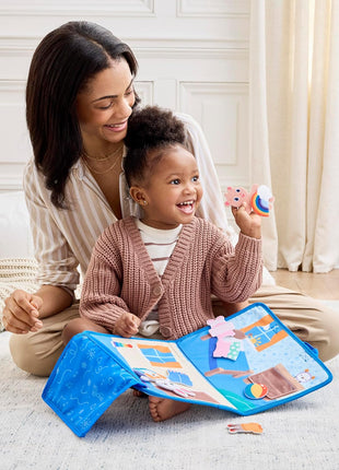 Melissa & Doug® Ms. RachelTM What to Wear Felt Activity Board Take-Along Preschool Learning Toy for Boys and Girls - FSC Certified