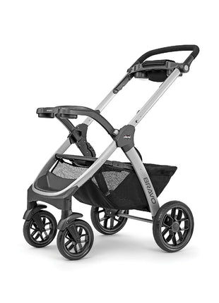 Chicco Bravo 3-in-1 Travel System, Quick-Fold Stroller with Car Seat | Camden colorway, KeyFit 30 car seat, 3 modes, UPF 50+ canopy, one-hand fold, all-wheel suspension, baby travel stroller