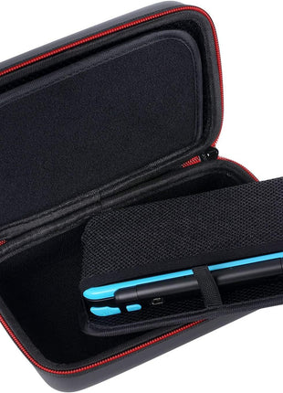 Smatree Carrying Case for Nintendo 3DS XL/2DS XL, Hard Protective Shell Travel Case for Nintendo New 3DS - Super NES Edition - Black/Red