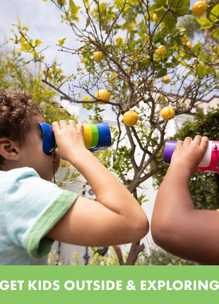 Educational Insights GeoSafari Kidnoculars - Toy Binoculars for Kids, Outdoor Toys for Kids Ages 4-8, Toddler Camping and Nature Toys, Lightweight Binoculars with Neck Strap, Bird Watching Gear