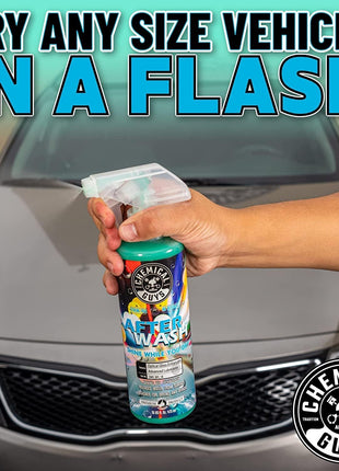 Chemical Guys HOL424 After Wash Sprayable Gloss Boosting Car Wash Drying Aid (Helps Reduce Water Spots, 16 fl oz) Super Dry Kit with Premium Microfiber Drying Towels, 24 inchx16 inch (3 Pack)