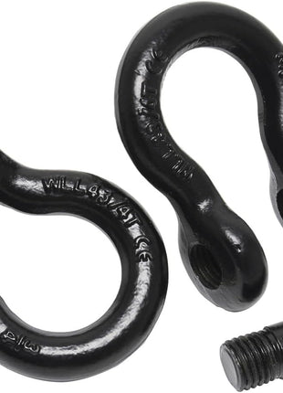 Superwinch 2538 Bow Shackles, pair, 3/4 inch galvanized steel