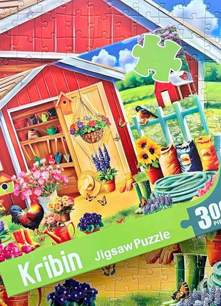 300 Piece Puzzle for Adults Kids Seniors - Beach Surf Shop - Summer Beach Puzzle
